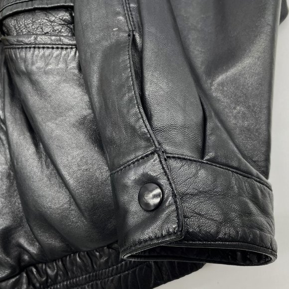 Vtg Extremely Rare Marc Buchanan Pelle Leather/Seude Mens Size-42 Bomber Jacket - Picture 9 of 12